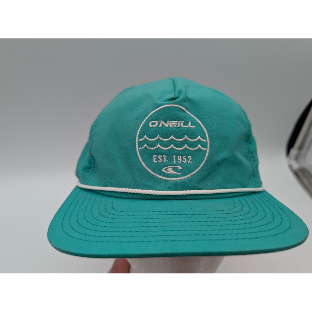ONeill Mens Teal Nylon Rope Snapback Hat Embroidered Logo Yupoong Sample SP